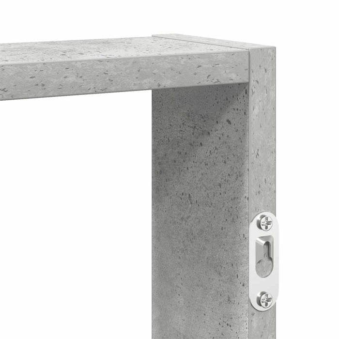 Raft de perete, gri beton, 43x9x60 cm, lemn prelucrat - WALTI WALTI