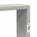 Raft de perete, gri beton, 43x9x60 cm, lemn prelucrat - WALTI WALTI