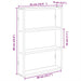 Raft de perete, gri beton, 43x9x60 cm, lemn prelucrat - WALTI WALTI