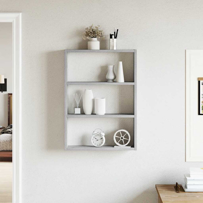 Raft de perete, gri sonoma, 43x9x60 cm, lemn prelucrat - WALTI WALTI