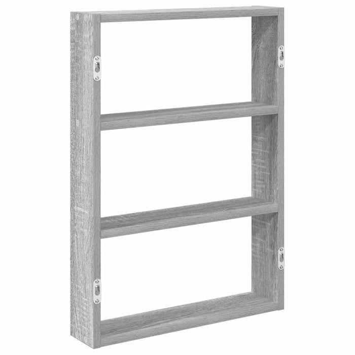 Raft de perete, gri sonoma, 43x9x60 cm, lemn prelucrat - WALTI WALTI