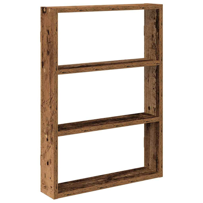 Raft de perete, lemn vechi, 43x9x60 cm, lemn prelucrat - WALTI WALTI