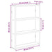 Raft de perete, lemn vechi, 43x9x60 cm, lemn prelucrat - WALTI WALTI