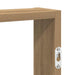 Raft de perete, stejar artizanal, 43x9x60 cm, lemn prelucrat - WALTI WALTI