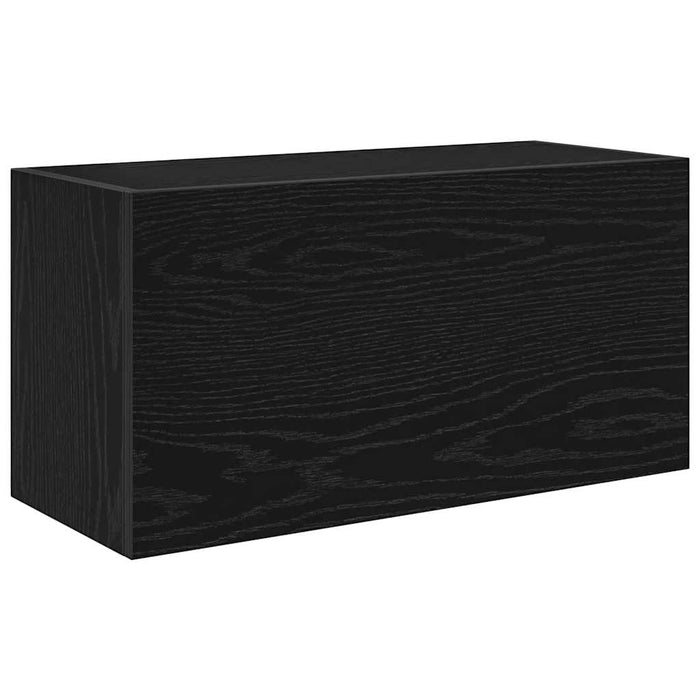 Dulap de perete de baie, negru, 60x25x30 cm, lemn prelucrat - WALTI WALTI