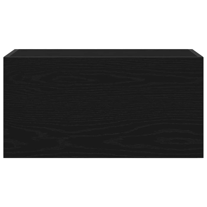 Dulap de perete de baie, negru, 60x25x30 cm, lemn prelucrat - WALTI WALTI