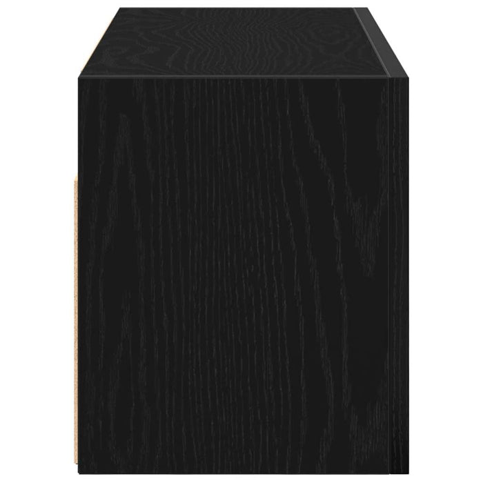Dulap de perete de baie, negru, 60x25x30 cm, lemn prelucrat - WALTI WALTI