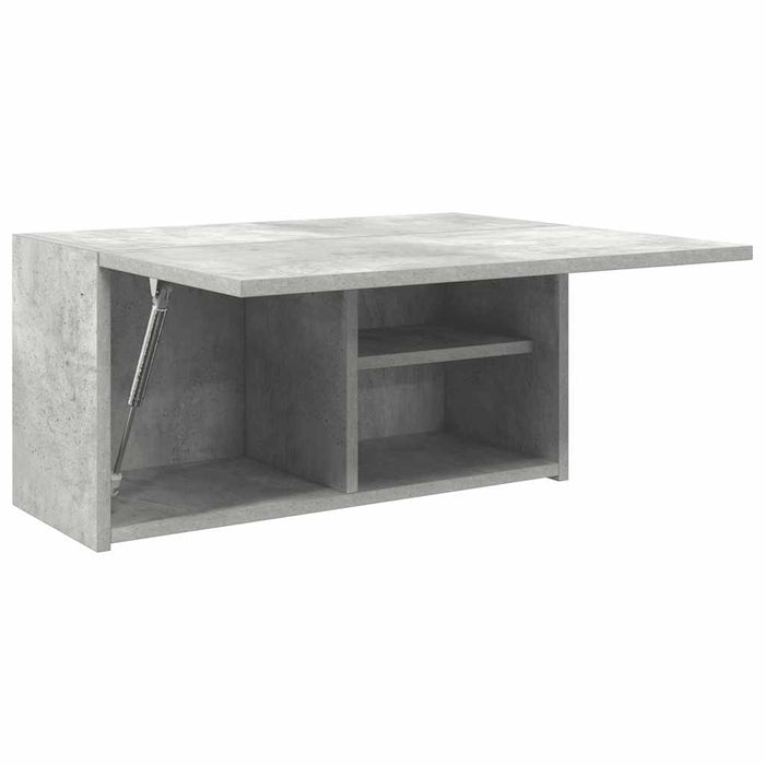Dulap perete baie, gri beton, 60x25x30 cm, lemn prelucrat - WALTI WALTI