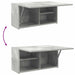 Dulap perete baie, gri beton, 60x25x30 cm, lemn prelucrat - WALTI WALTI