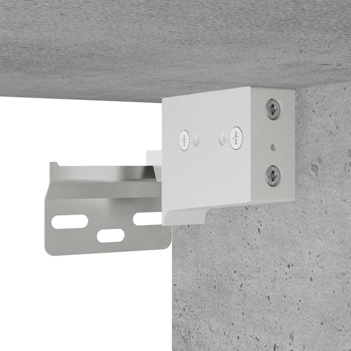 Dulap perete baie, gri beton, 60x25x30 cm, lemn prelucrat - WALTI WALTI