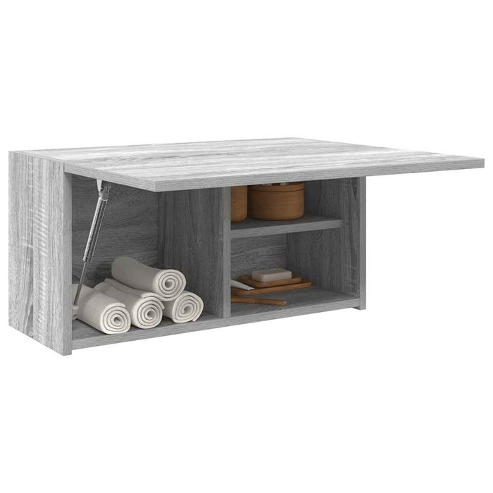 Dulap perete baie, gri sonoma, 60x25x30 cm, lemn prelucrat - WALTI WALTI