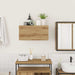 Dulap perete baie stejar artizanal, 60x25x30 cm, lemn prelucrat - WALTI WALTI