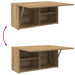 Dulap perete baie stejar artizanal, 60x25x30 cm, lemn prelucrat - WALTI WALTI
