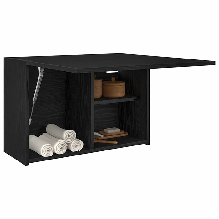 Dulap de perete de baie, negru, 60x25x40 cm, lemn prelucrat - WALTI WALTI
