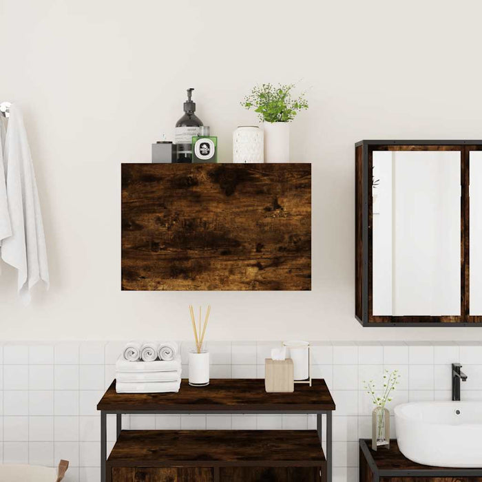 Dulap perete baie, stejar fumuriu, 60x25x40 cm, lemn prelucrat - WALTI WALTI
