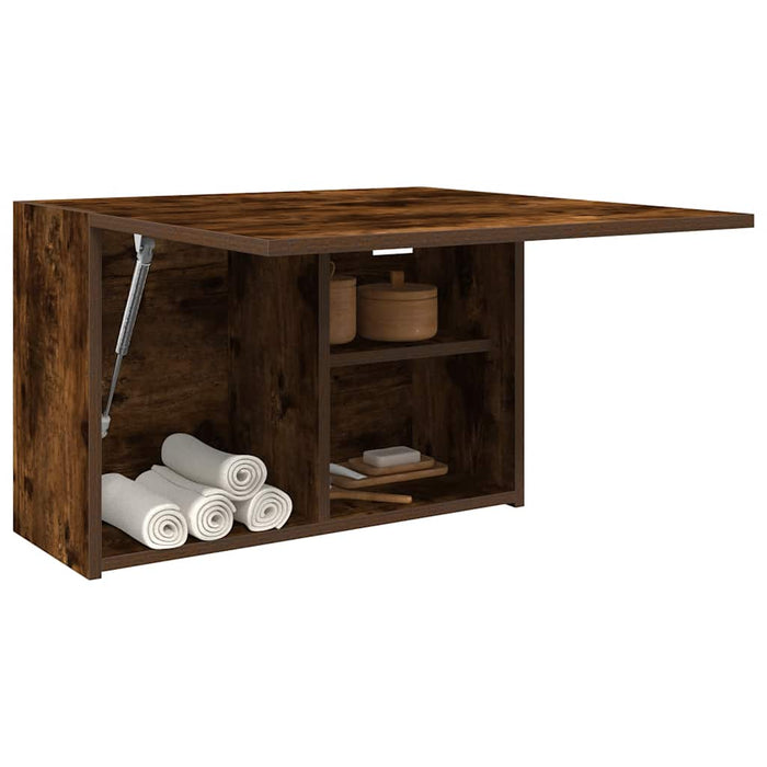 Dulap perete baie, stejar fumuriu, 60x25x40 cm, lemn prelucrat - WALTI WALTI