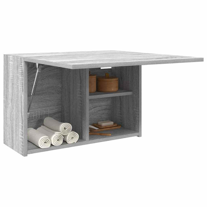 Dulap perete baie, gri sonoma, 60x25x40 cm, lemn prelucrat - WALTI WALTI