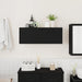 Dulap de perete de baie, negru, 80x25x30 cm, lemn prelucrat - WALTI WALTI