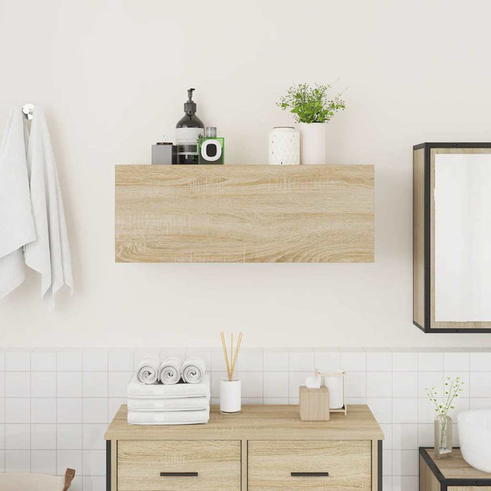 Dulap perete baie, stejar sonoma, 80x25x30 cm, lemn prelucrat - WALTI WALTI