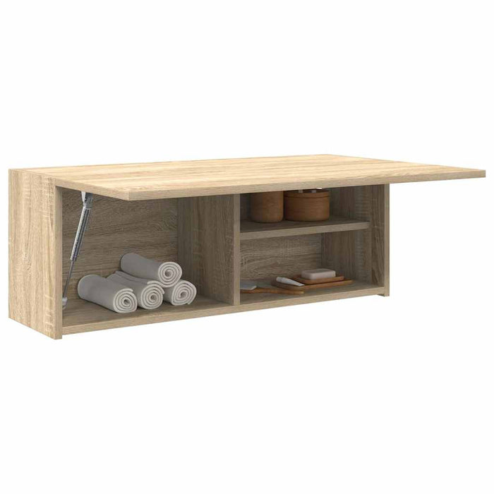 Dulap perete baie, stejar sonoma, 80x25x30 cm, lemn prelucrat - WALTI WALTI
