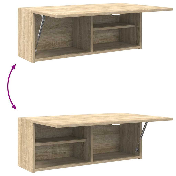 Dulap perete baie, stejar sonoma, 80x25x30 cm, lemn prelucrat - WALTI WALTI