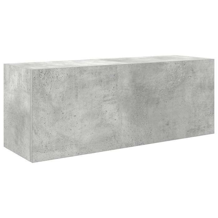 Dulap perete baie, gri beton, 80x25x30 cm, lemn prelucrat - WALTI WALTI