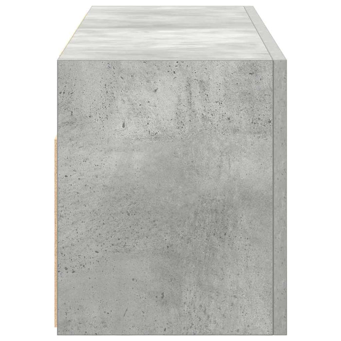 Dulap perete baie, gri beton, 80x25x30 cm, lemn prelucrat - WALTI WALTI