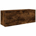 Dulap perete baie, stejar fumuriu, 80x25x30 cm, lemn prelucrat - WALTI WALTI