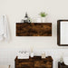 Dulap perete baie, stejar fumuriu, 80x25x30 cm, lemn prelucrat - WALTI WALTI