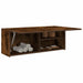 Dulap perete baie, stejar fumuriu, 80x25x30 cm, lemn prelucrat - WALTI WALTI