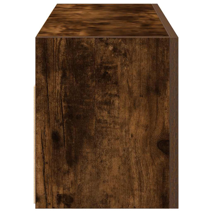 Dulap perete baie, stejar fumuriu, 80x25x30 cm, lemn prelucrat - WALTI WALTI