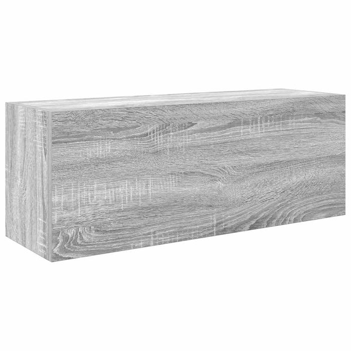 Dulap perete baie, gri sonoma, 80x25x30cm, lemn prelucrat - WALTI WALTI