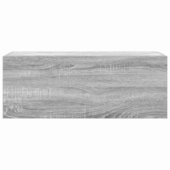 Dulap perete baie, gri sonoma, 80x25x30cm, lemn prelucrat - WALTI WALTI