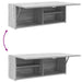 Dulap perete baie, gri sonoma, 80x25x30cm, lemn prelucrat - WALTI WALTI