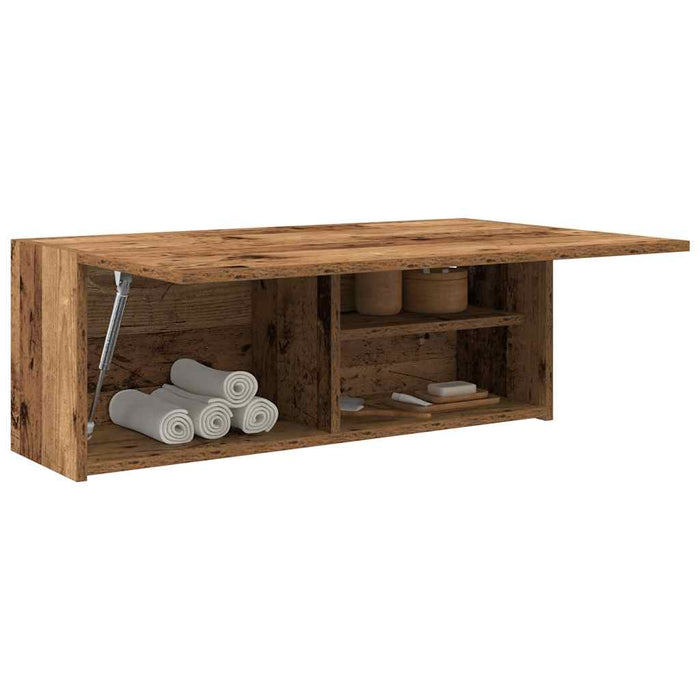 Dulap perete de baie, lemn vechi, 80x25x30 cm, lemn prelucrat - WALTI WALTI