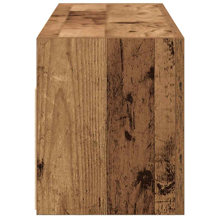 Dulap perete de baie, lemn vechi, 80x25x30 cm, lemn prelucrat - WALTI WALTI