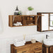 Dulap perete de baie, lemn vechi, 80x25x30 cm, lemn prelucrat - WALTI WALTI