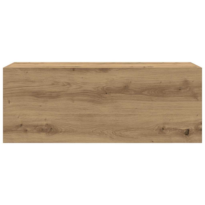 Dulap perete baie stejar artizanal, 80x25x30 cm, lemn prelucrat - WALTI WALTI