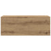 Dulap perete baie stejar artizanal, 80x25x30 cm, lemn prelucrat - WALTI WALTI