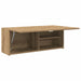 Dulap perete baie stejar artizanal, 80x25x30 cm, lemn prelucrat - WALTI WALTI