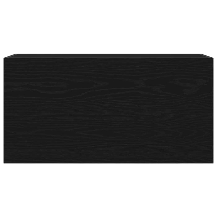 Dulap de perete de baie, negru, 80x25x40 cm, lemn prelucrat - WALTI WALTI