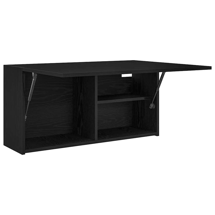 Dulap de perete de baie, negru, 80x25x40 cm, lemn prelucrat - WALTI WALTI