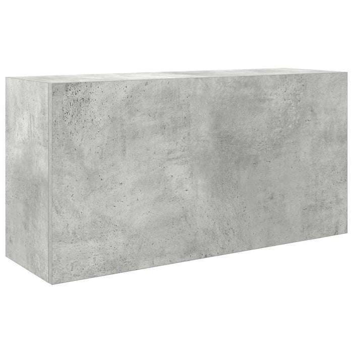 Dulap perete baie, gri beton, 80x25x40 cm, lemn prelucrat - WALTI WALTI
