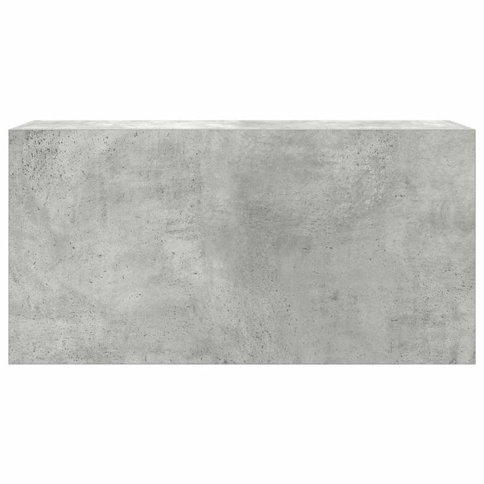 Dulap perete baie, gri beton, 80x25x40 cm, lemn prelucrat - WALTI WALTI