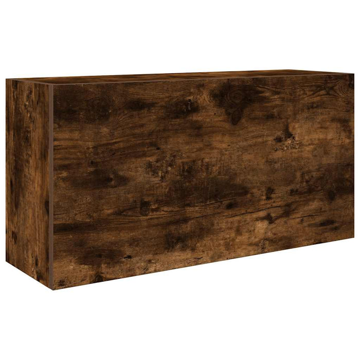 Dulap perete baie, stejar fumuriu, 80x25x40 cm, lemn prelucrat - WALTI WALTI