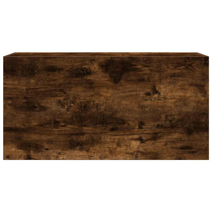 Dulap perete baie, stejar fumuriu, 80x25x40 cm, lemn prelucrat - WALTI WALTI