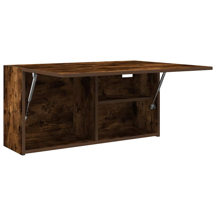 Dulap perete baie, stejar fumuriu, 80x25x40 cm, lemn prelucrat - WALTI WALTI