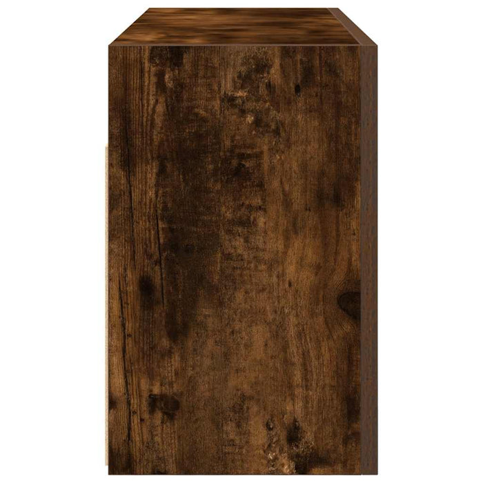 Dulap perete baie, stejar fumuriu, 80x25x40 cm, lemn prelucrat - WALTI WALTI