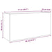 Dulap perete baie, stejar fumuriu, 80x25x40 cm, lemn prelucrat - WALTI WALTI