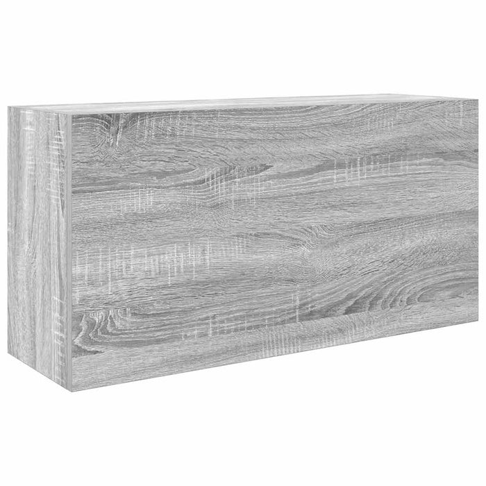 Dulap perete baie, gri sonoma, 80x25x40cm, lemn prelucrat - WALTI WALTI